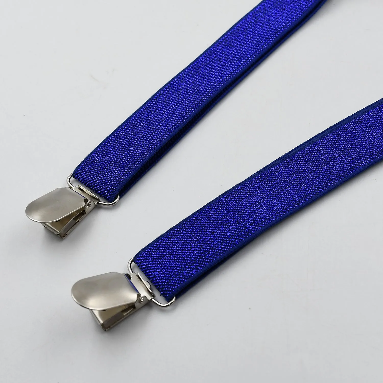 7298 Royal Blue color suspenders belts stylish, Metal Clip Elastic Casual and Formal Suspenders for MEN boys women girls