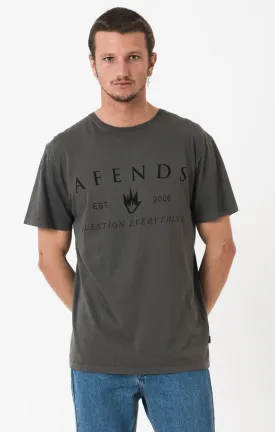 Afends Mens Broken - Logo Slim Tee