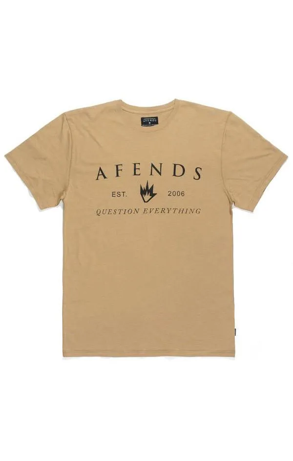 Afends Mens Broken - Logo Slim Tee