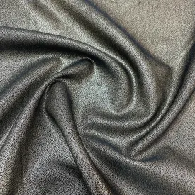 Black Golden Foil Lycra Cotton Satin Fabric