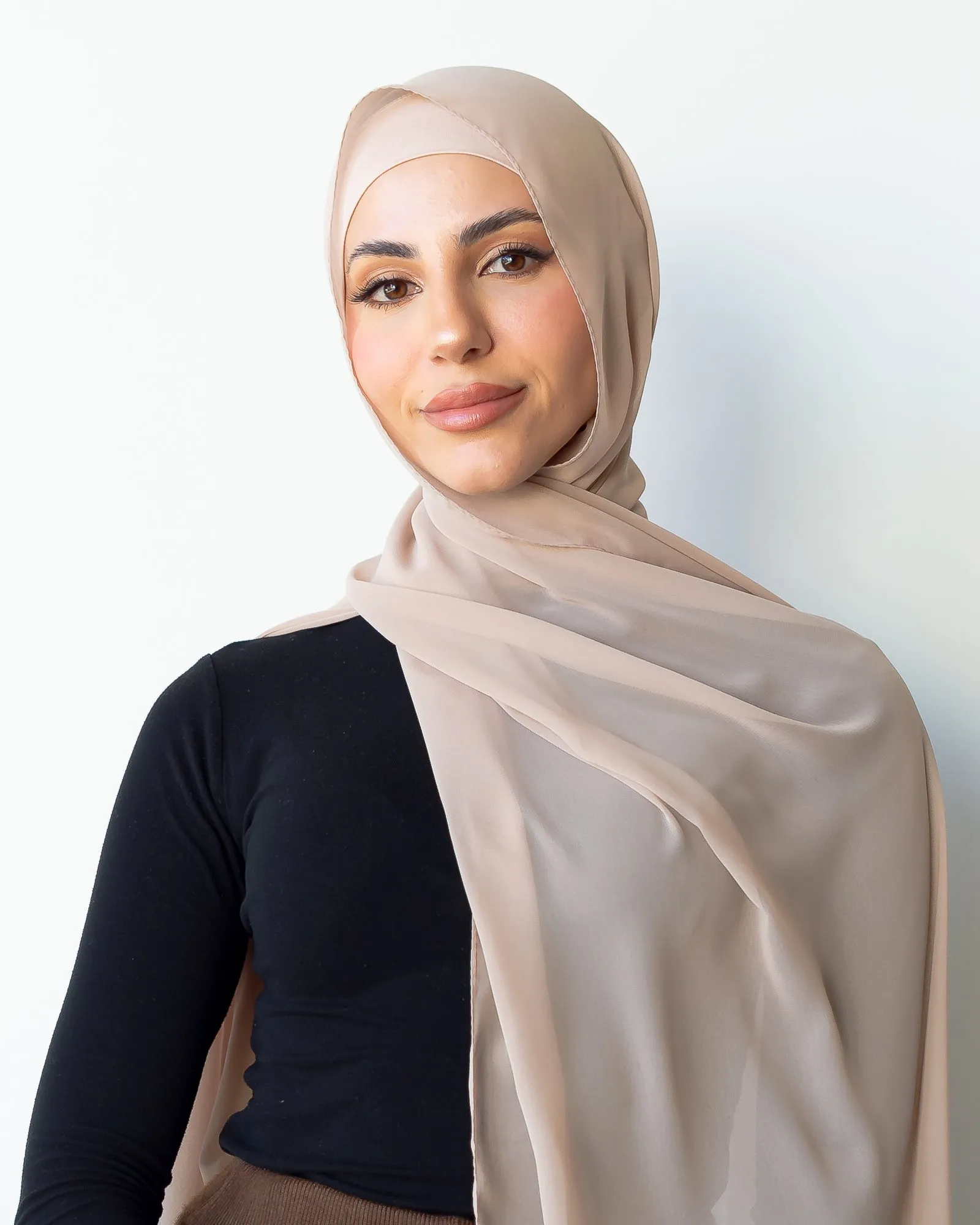 BLUSH CHIFFON SHAWL