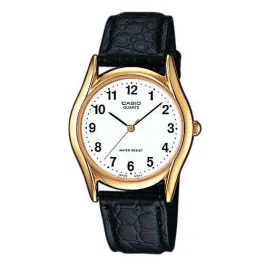 Casio MTP-1094Q-7B1D Black Leather Strap Watch for Men