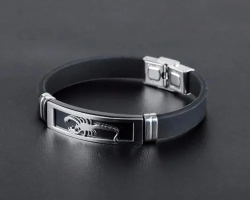 Classy Men Silver Scorpion Bracelet