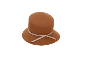 Cloche Brown Hat