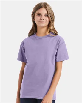 Custom Embroidered - Hanes - Authentic Youth T-Shirt - Lavender - 5450