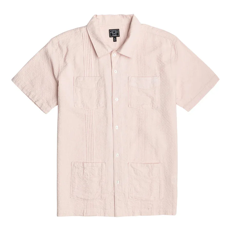 Dark Seas Santiago Short Sleeve Button Up Shirt - Mauve