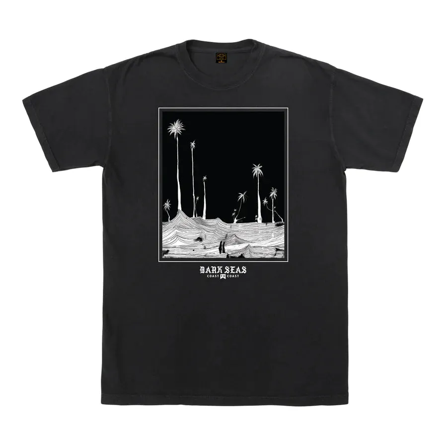 Dark Seas Undone Pigment T-Shirt - Black