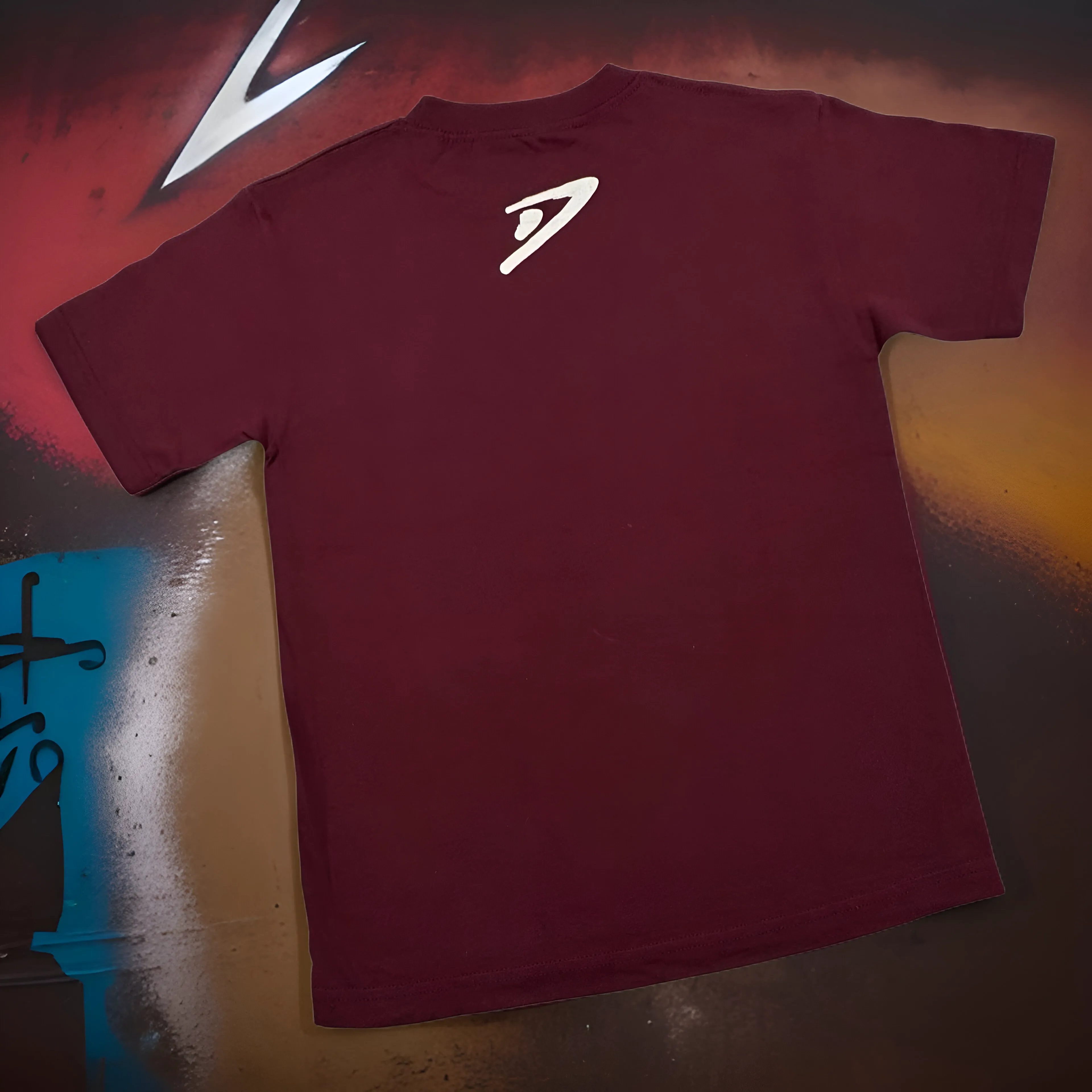 *DEFYANT* (BURGUNDY) SHORT SLEEVE T-SHIRT