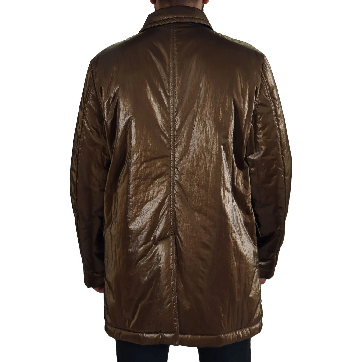 Dolce & Gabbana Elegant Bronze Double-Breasted Jacket