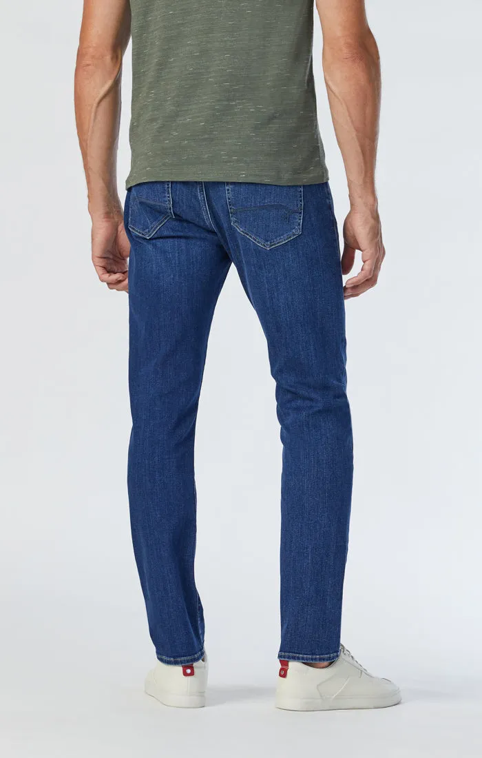 JAKE SLIM LEG JEANS IN INDIGO BRUSHED WILLIAMSBURG