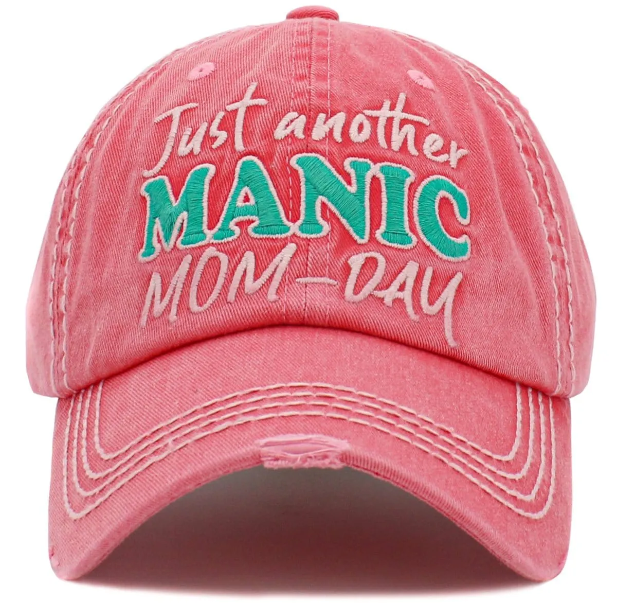 KBV1472 'Just another Manic Mom'  Washed Vintage Ballcap