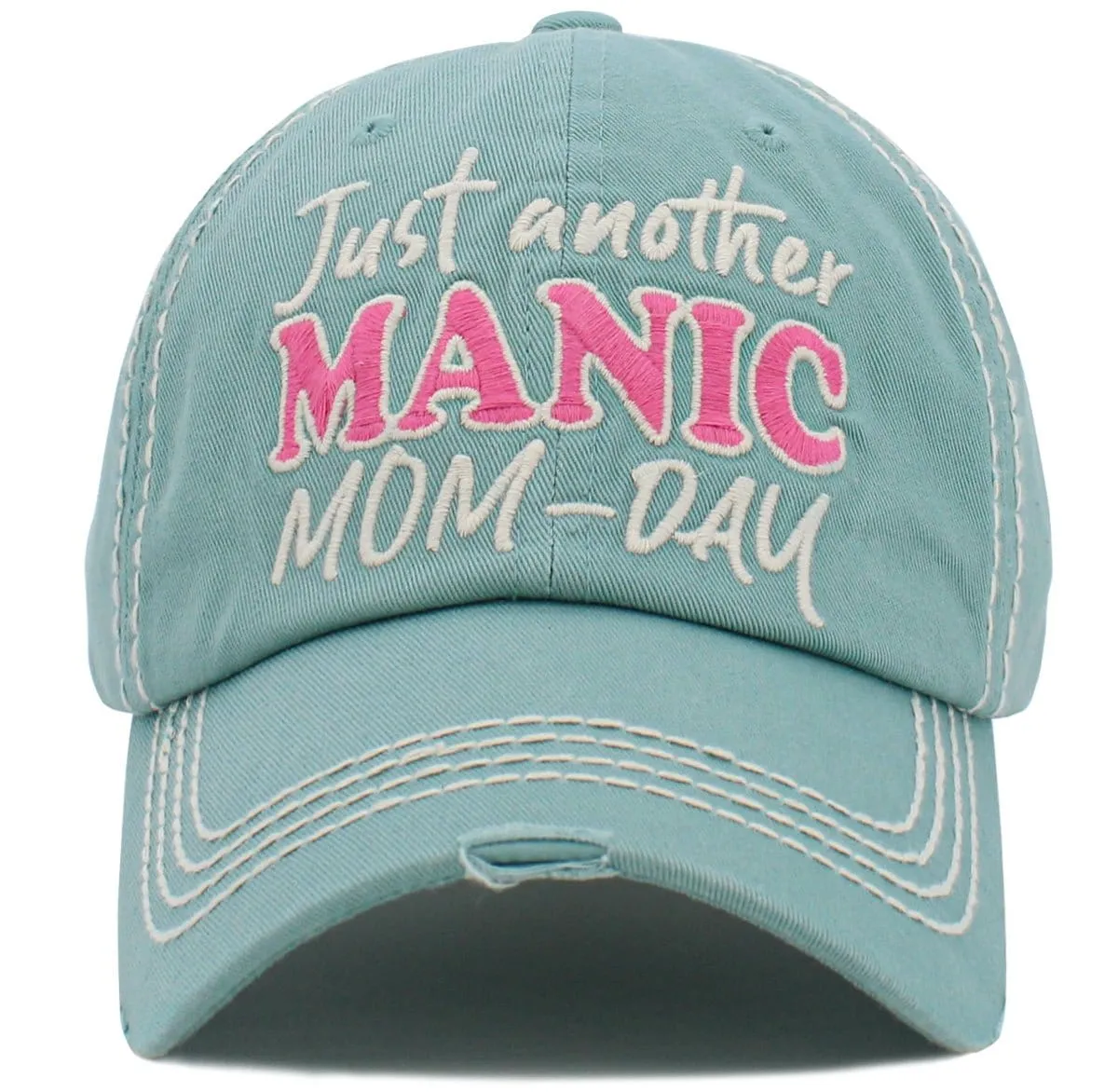 KBV1472 'Just another Manic Mom'  Washed Vintage Ballcap