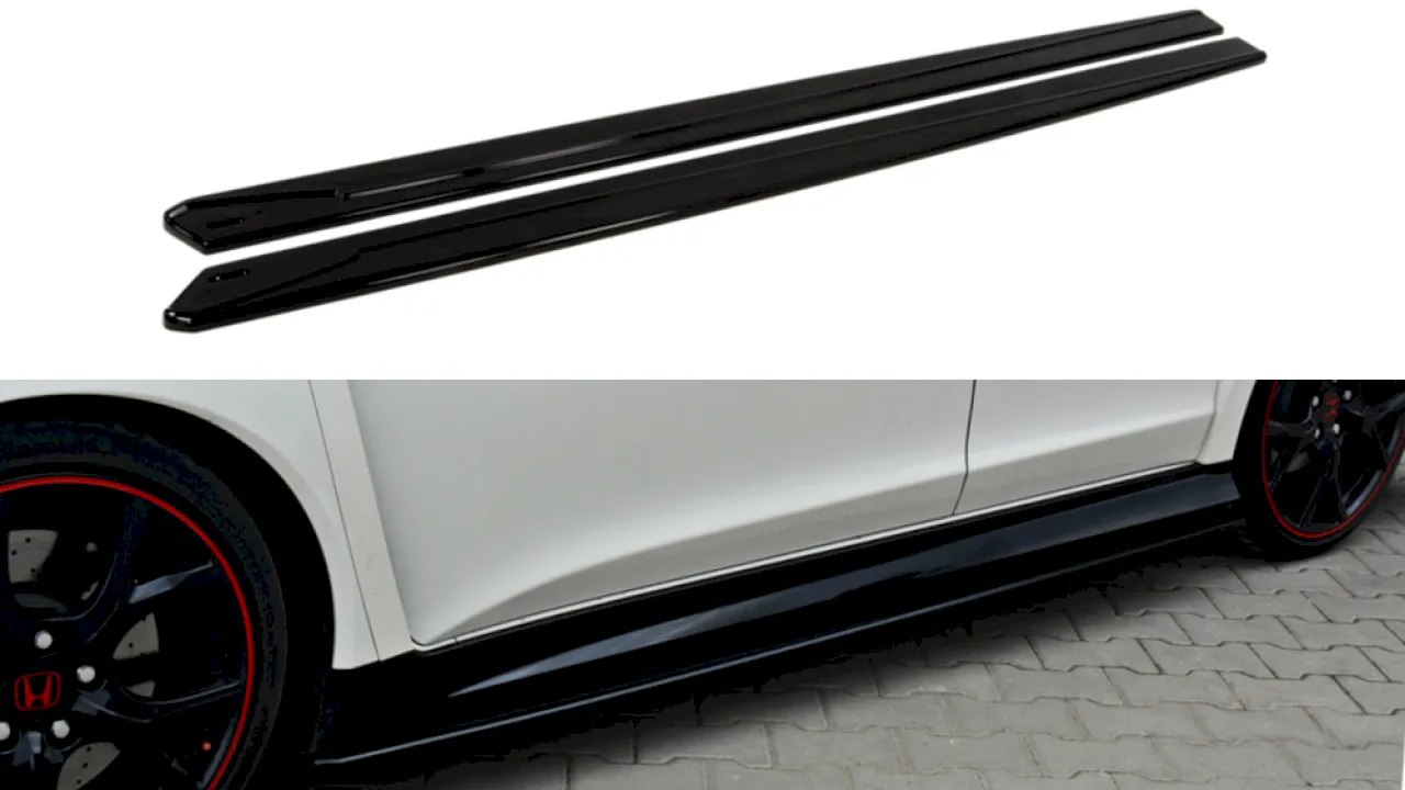 Maxton Design - SIDE SKIRTS DIFFUSERS HONDA CIVIC IX TYPE R (2015-2017)