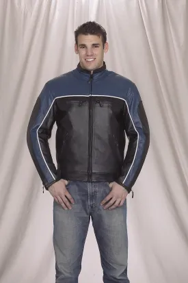 Mens Blue Racer Jacket