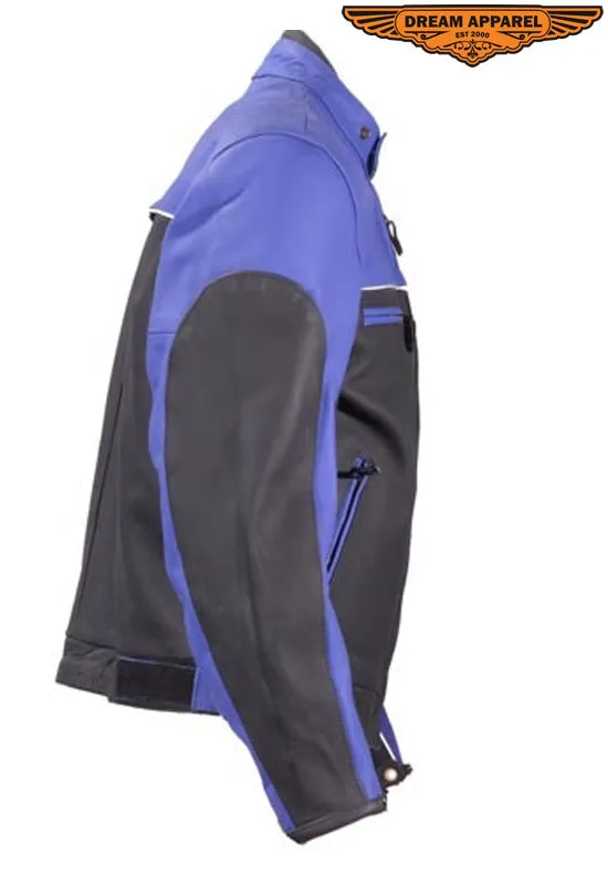 Mens Blue Racer Jacket