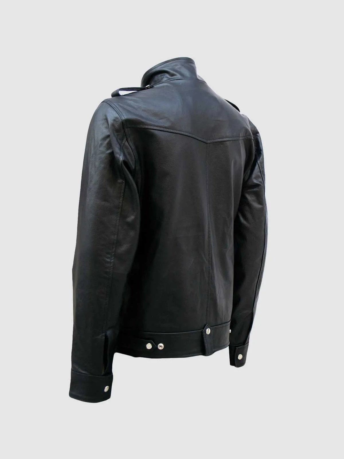 Multi Pocket Leather Jacket