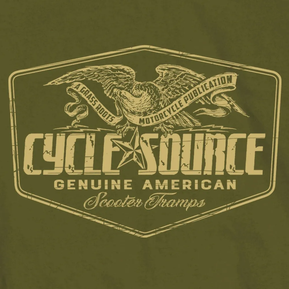 Official Cycle Source Magazine CSM1007 Men’s Eagle Military Green