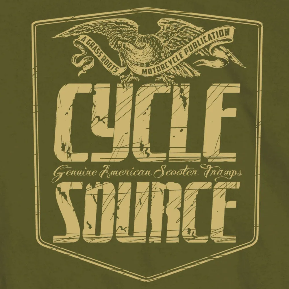 Official Cycle Source Magazine CSM1007 Men’s Eagle Military Green