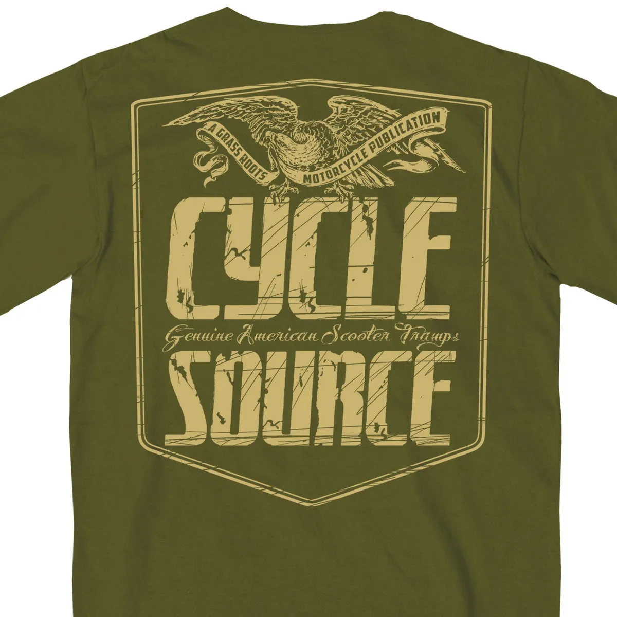 Official Cycle Source Magazine CSM1007 Men’s Eagle Military Green