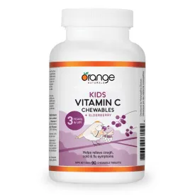 Orange Naturals Kids Vitamin C Chewables   Elderberry 90s