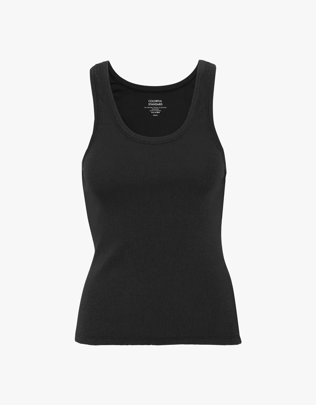 Organic Rib Tank Deep Black