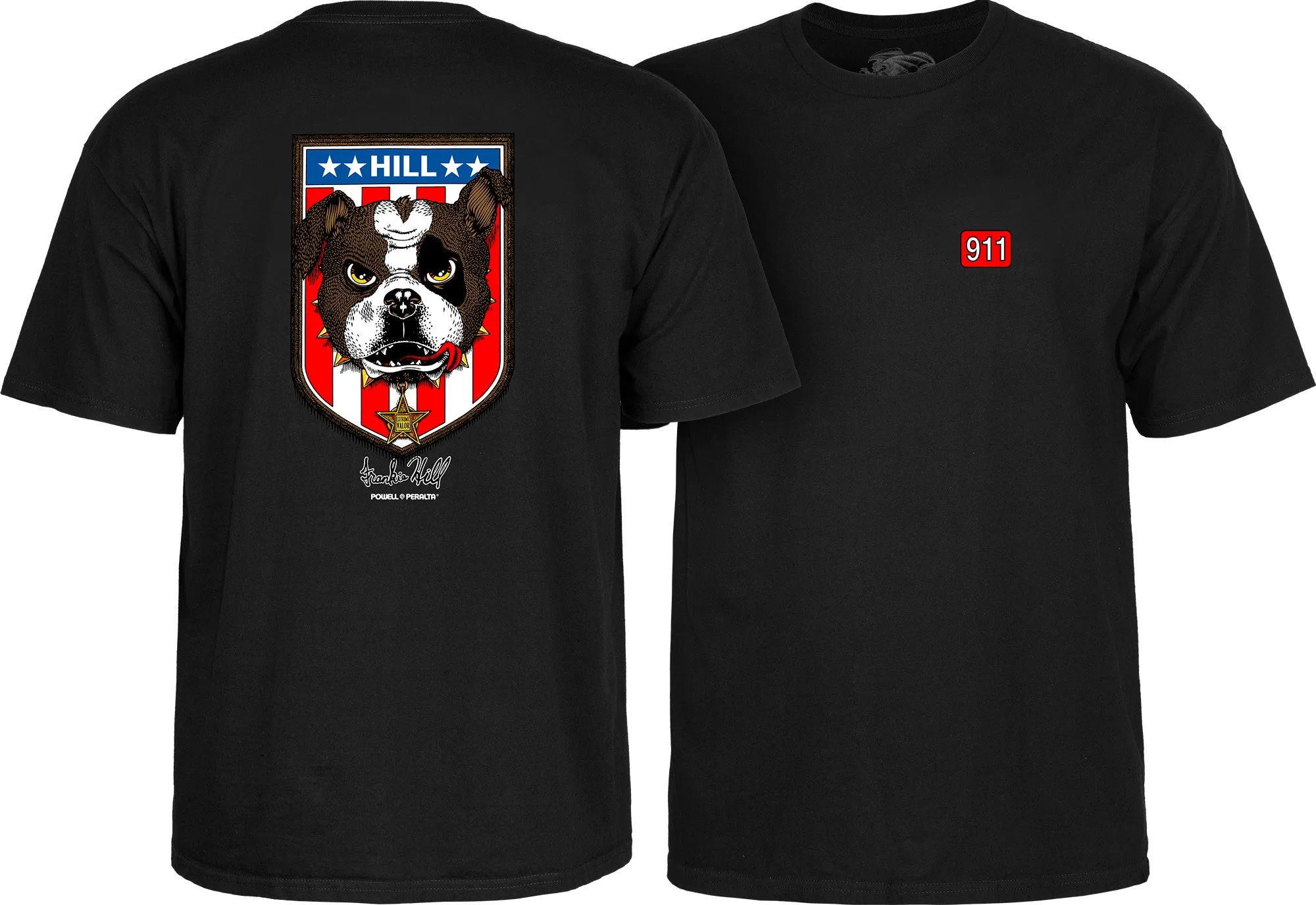 Powell Peralta Hill Bulldog T-shirt - Black