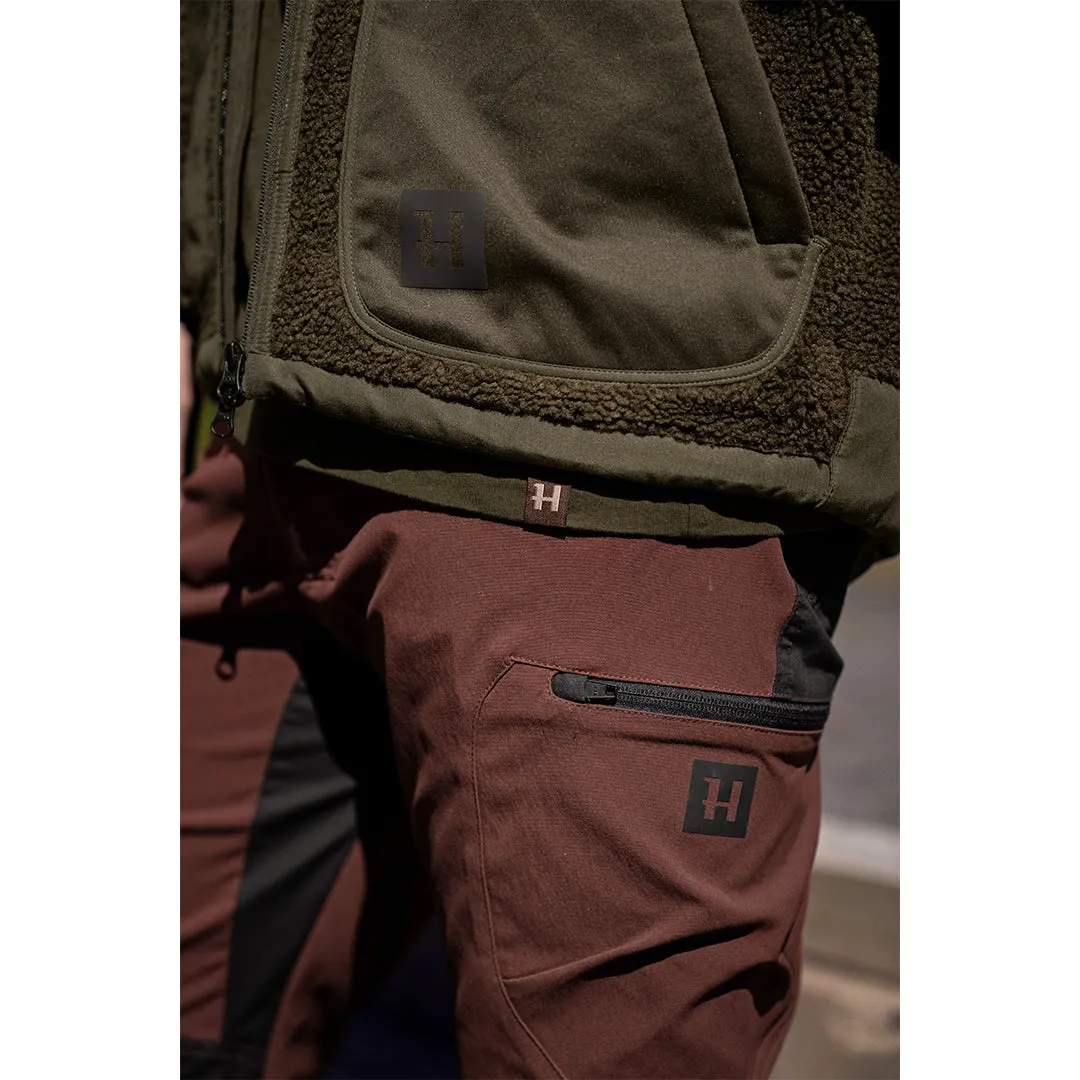 Ragnar Trousers - Burgundy/Black by Harkila