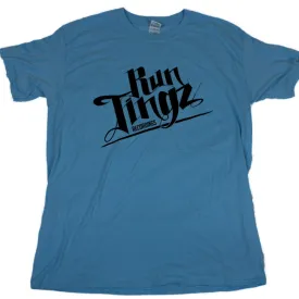 Run Tingz Mens Blue T-Shirt