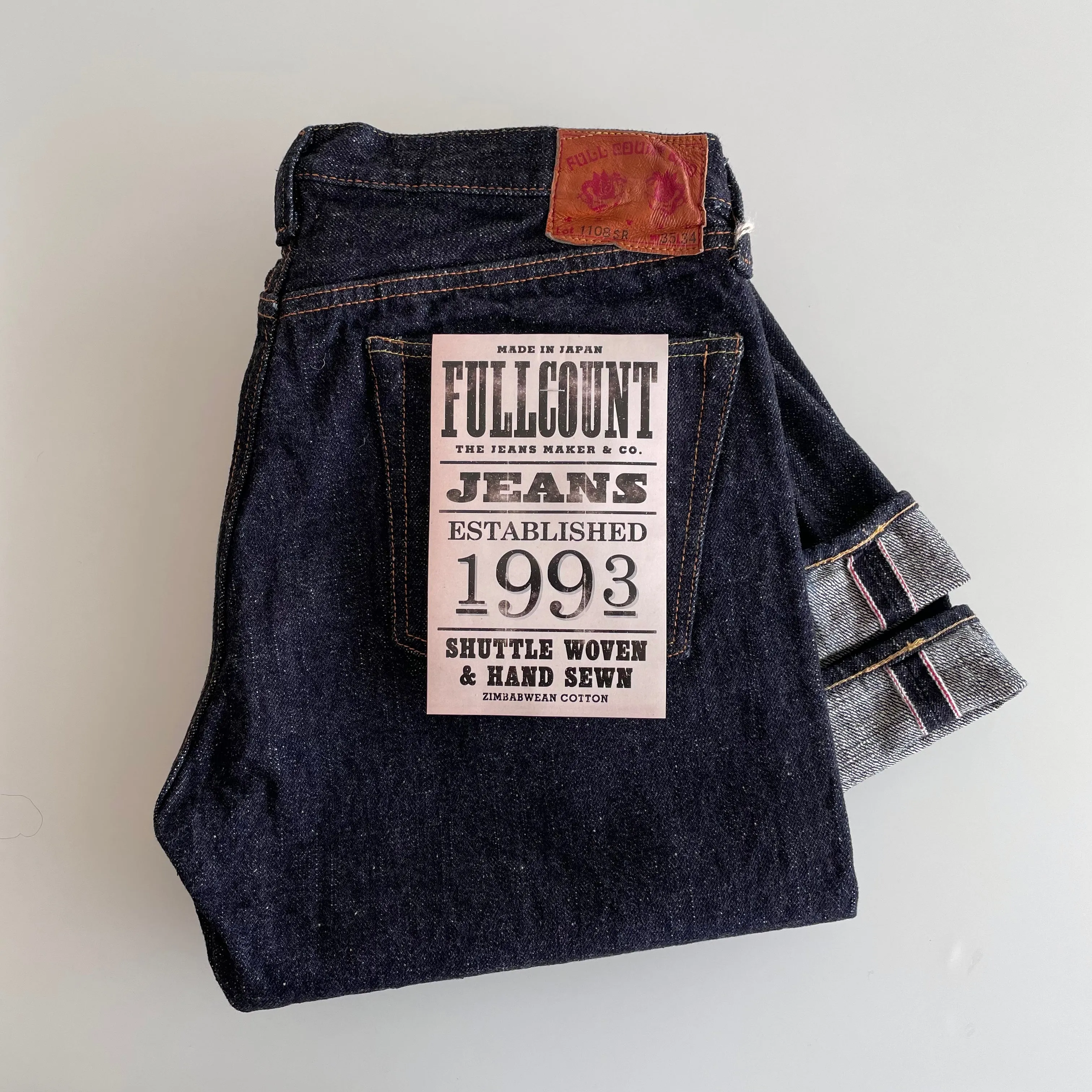 Slim Straight 15.5oz Super Rough Selvedge Denim - OW - 1108SR