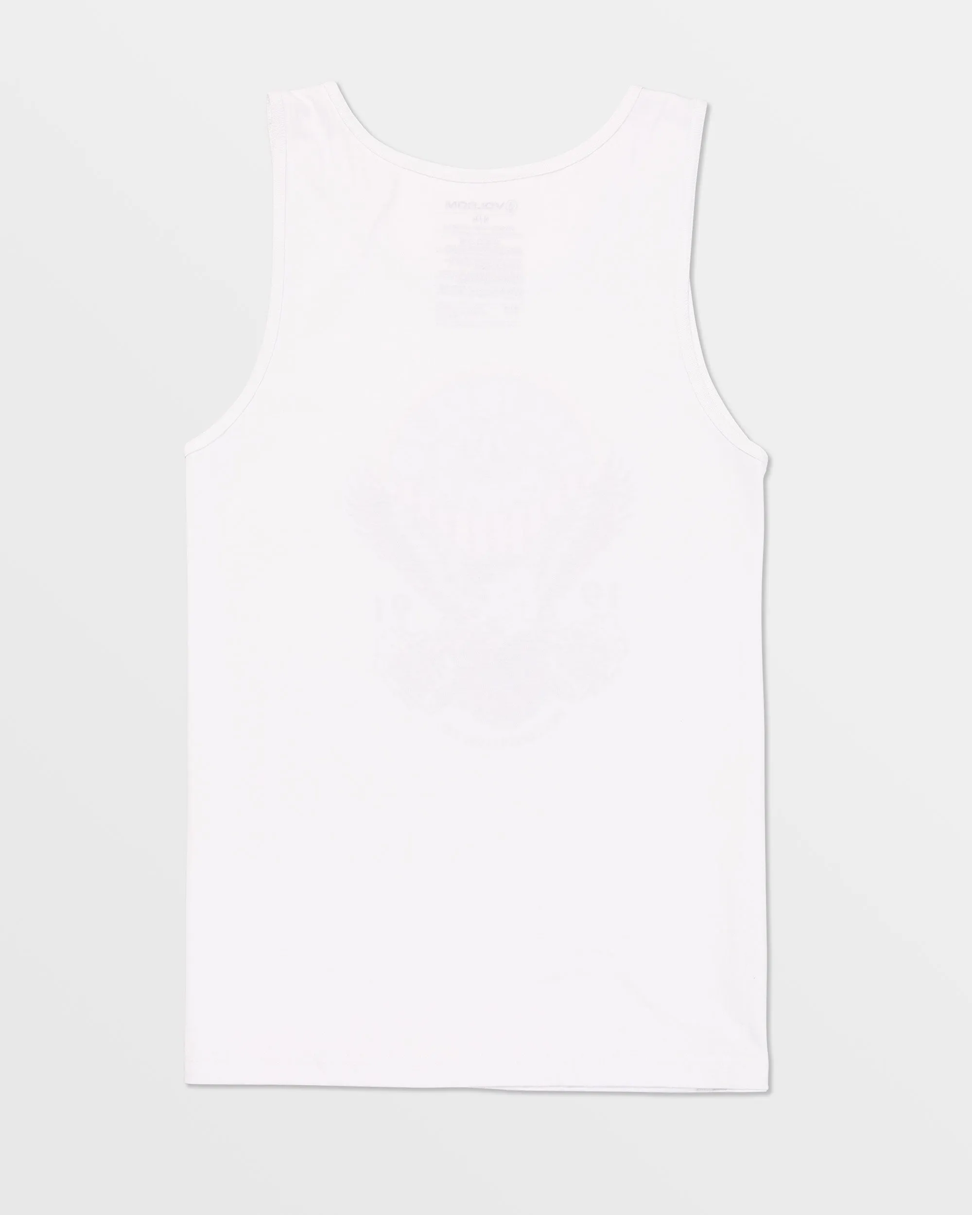 Solid Heather Tank - White