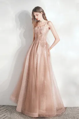 solvbao Cute Tulle Long Prom Dresses, Lovely A-Line Evening Graduation Dresses