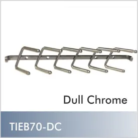 Stationary Tie Rack, Dull Chrome