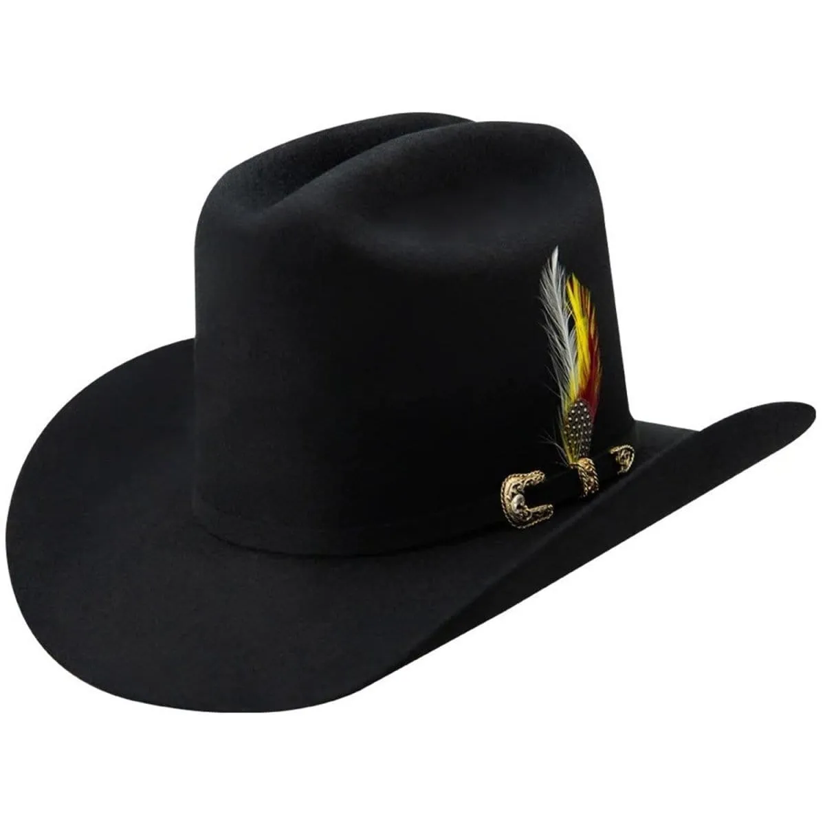 Stone 100X Los Dos Carnales Shape High Crown Felt Hat TOM-5311