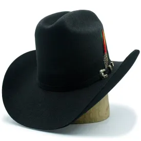 Stone 100X Los Dos Carnales Shape High Crown Felt Hat TOM-5311