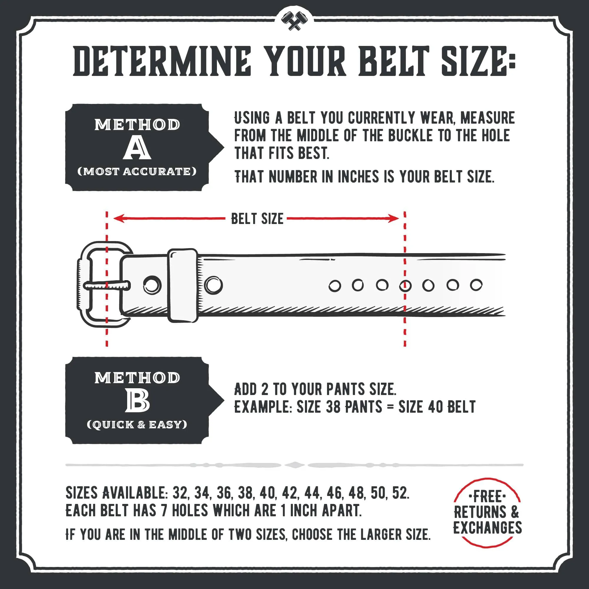 The Double Down Belt Rustic Leather Belt