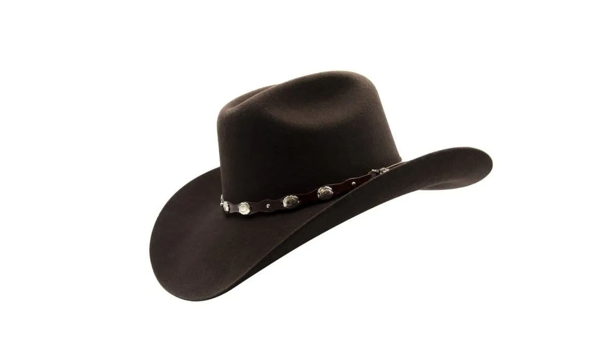 Tombstone 20X Cowboy Felt Hat Low Crown Brown Chocolate TOM-4202