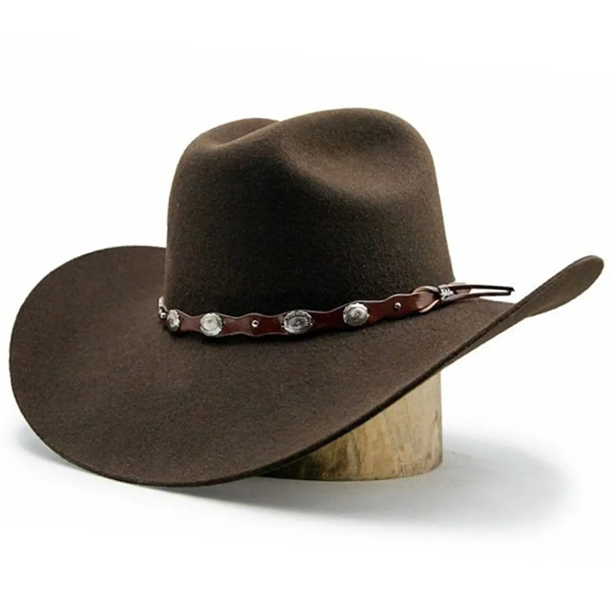 Tombstone 20X Cowboy Felt Hat Low Crown Brown Chocolate TOM-4202