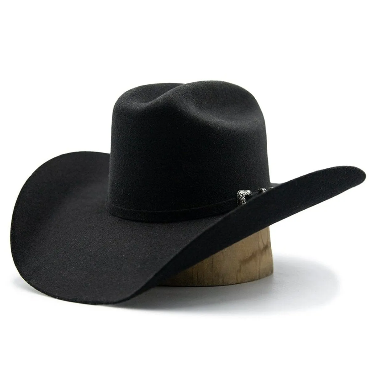 Tombstone 20X Cowboy Felt Hat Roper Shape Black TOM-4203