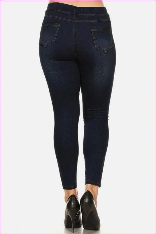 Women's Voluptuous ( ) Size Ripped Jeans