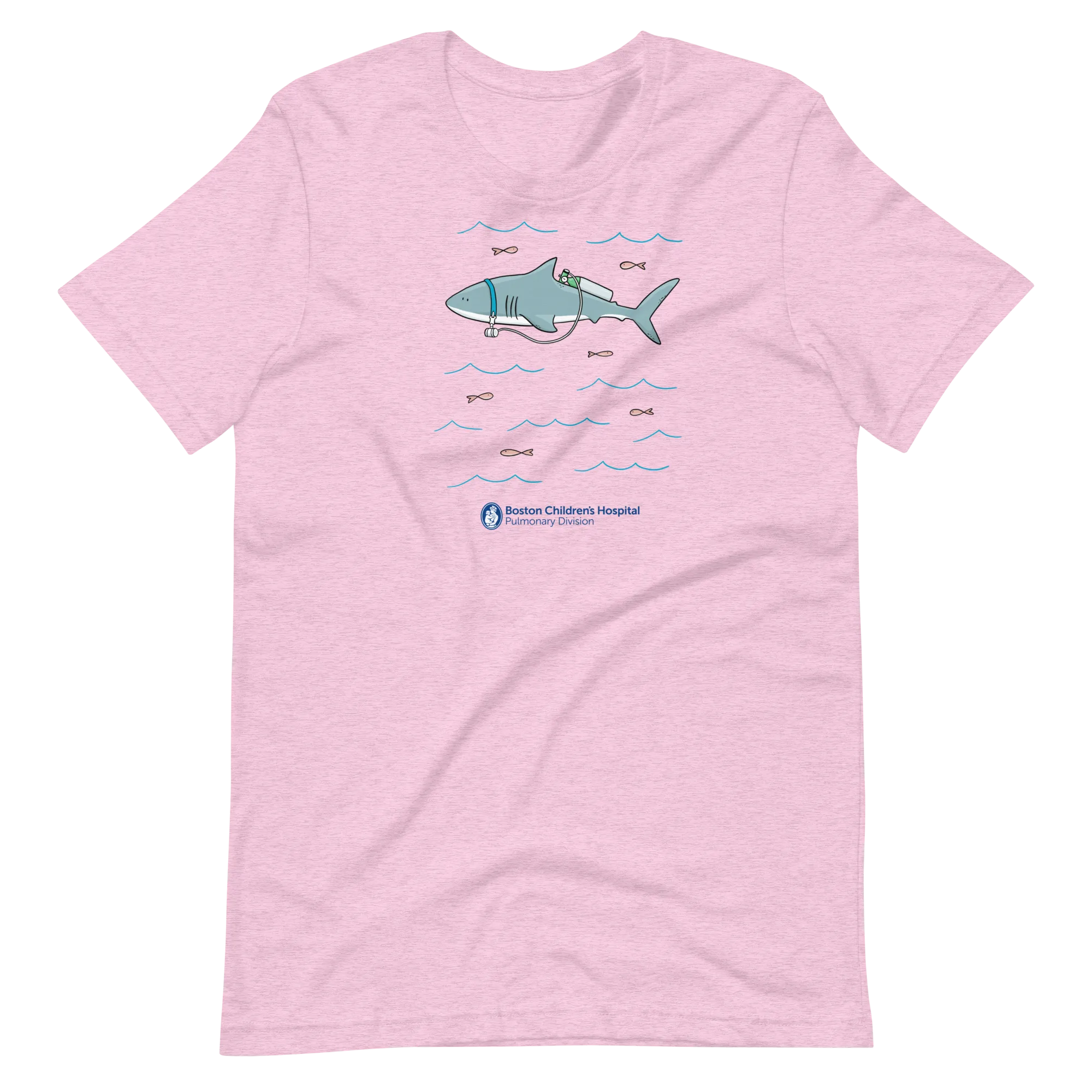 Z - Boston Children's Pulmonary Division - Shark Tank - Adult T-Shirt